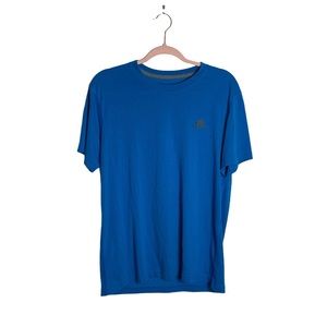 adidas Climalite blue short sleeve crew neck shirt